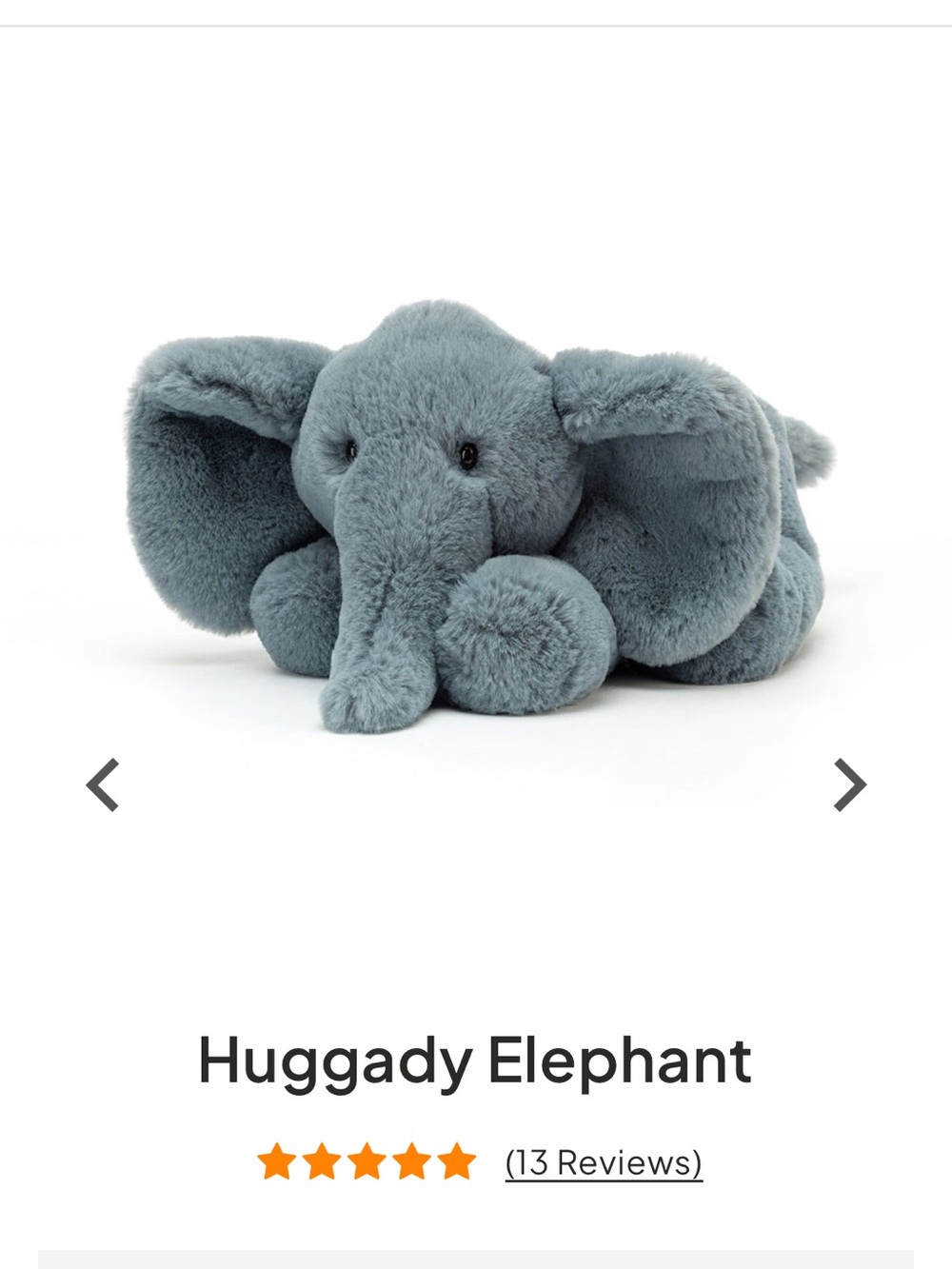 JellyCat Huggady Elephant